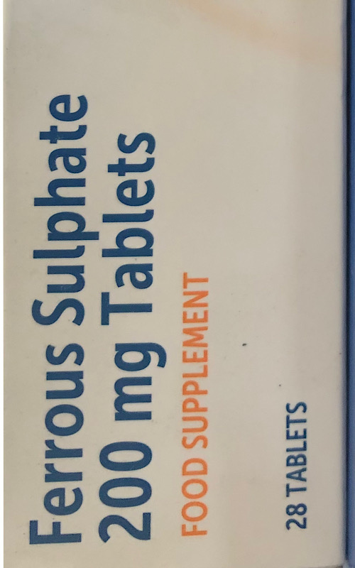 Ferrous Sulphate 200mg Tablets (28 Tablets)