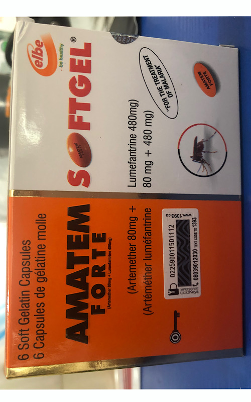 Amatem Soft Gel 80/480mg (6 Soft Gelatin Capsules)