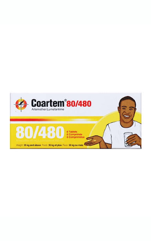 Coartem 80/480mg Tablet