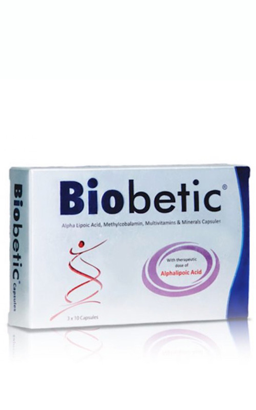 Biobetic Capsules (Alpha Lipoic Acid, Methylcobalamin, Multivitamins & Minerals 