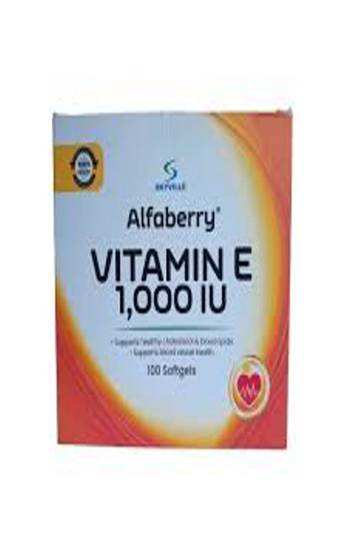 Alfaberry Vitamin E 1000 IU . 10 * 10 softgels