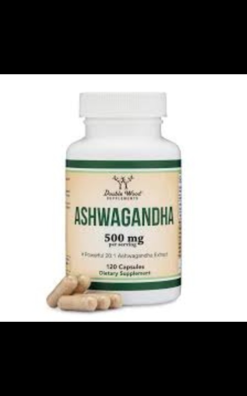 Ashwagandha 500mg * 120 capsules by Double Wood Supplements