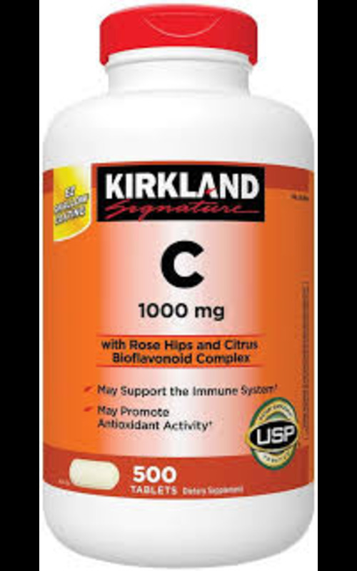 Kirkland Vitamin C 1000mg with rose hips and citrus bioflavonoid complex * 500 tabs