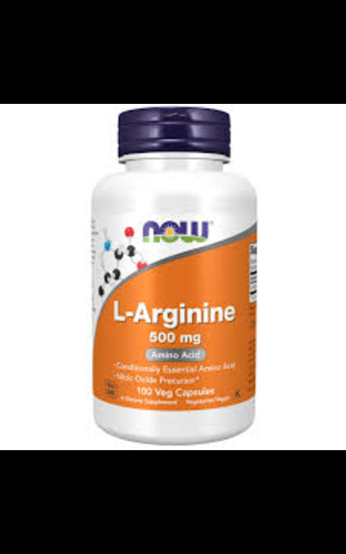 L-arginine 500mg by Now * 100 veg caps