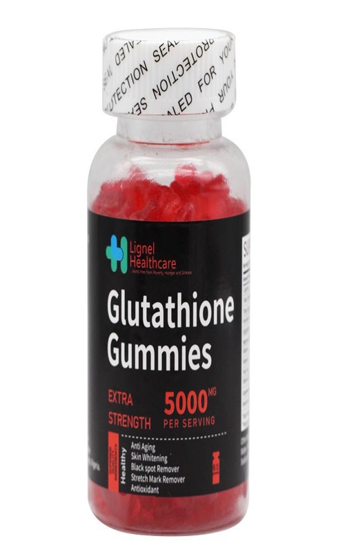 Lignel Glutathione gummies + hyaluronic acid _ collagen + vit E. 5000mg * 60 