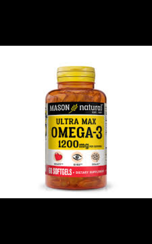 Mason Natural Ultra Max Omega-3 1200mg *  60 softgels