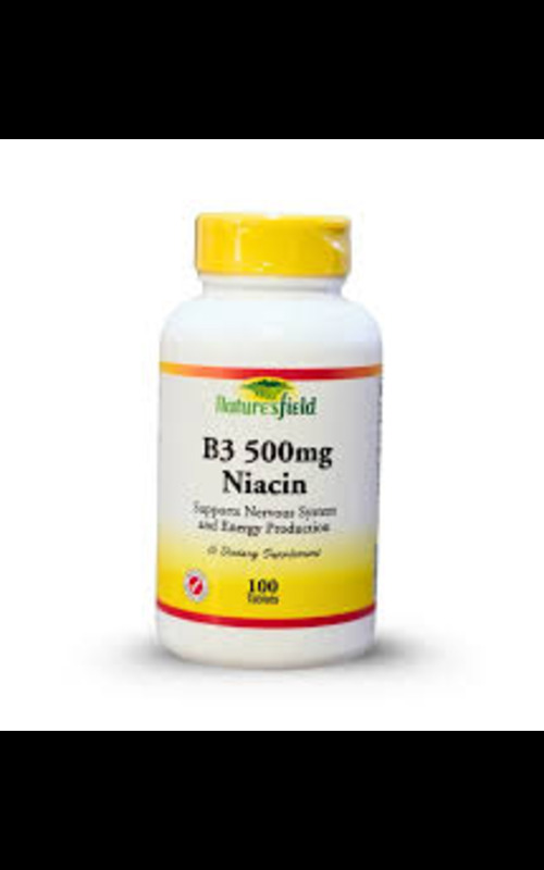 Nature's field B3 500mg Niacin * 100