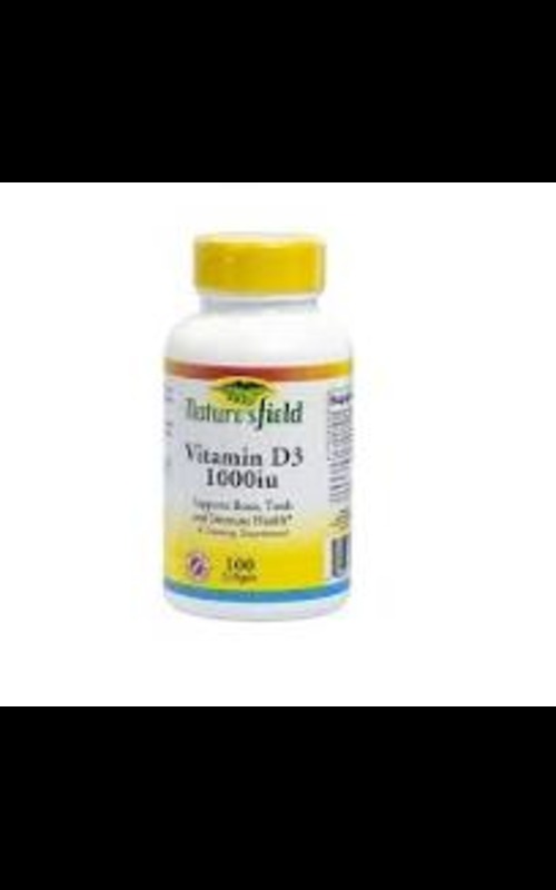 Nature's field Vitamin D3 1000 IU * 100