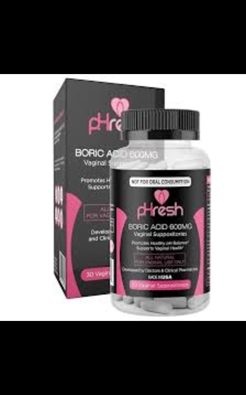 pHresh Boric Acid 600mg * 30 suppositories