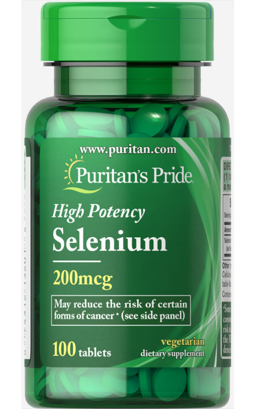 Selenium 200 mcg by 100 Tablets